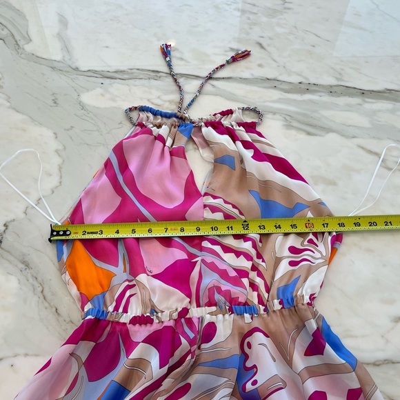 EMILIO PUCCI PINK MULTI MAXI SILK DRESS SIZE IT 40 / US 6 - Picture 10 of 17
